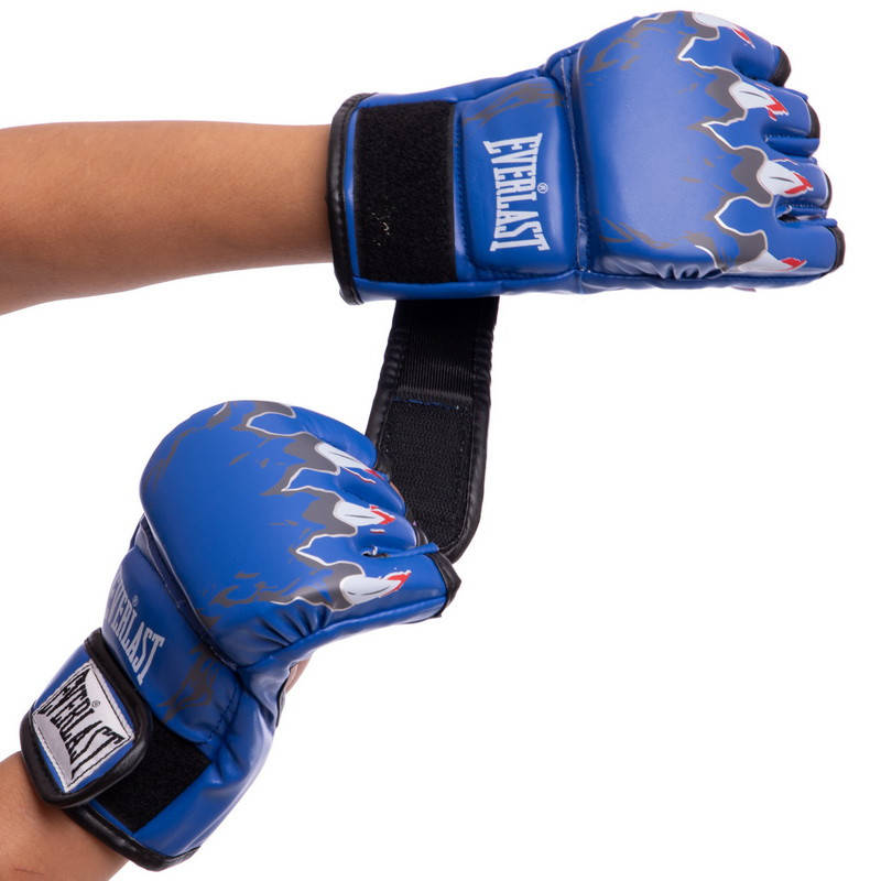 

Перчатки для MMA и смешанных единоборств Everlast BO-3207 синий M/20-22 см