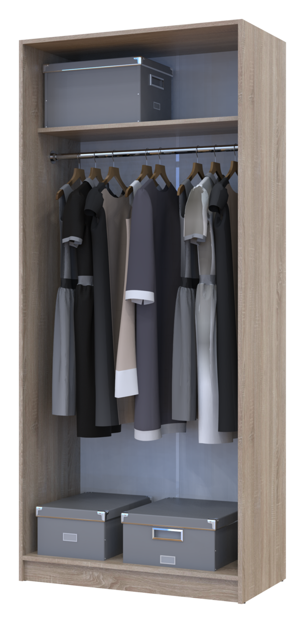 Полиця для одягу Doros Promo Дуб Сонома 3шт. 86.7х35х1.6 (41516028) 6