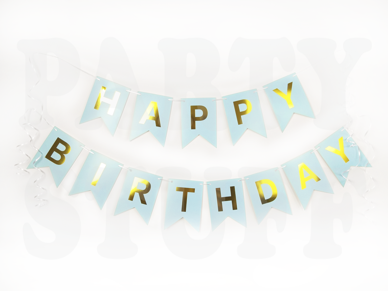 

Гирлянда "Happy Birthday", голубая
