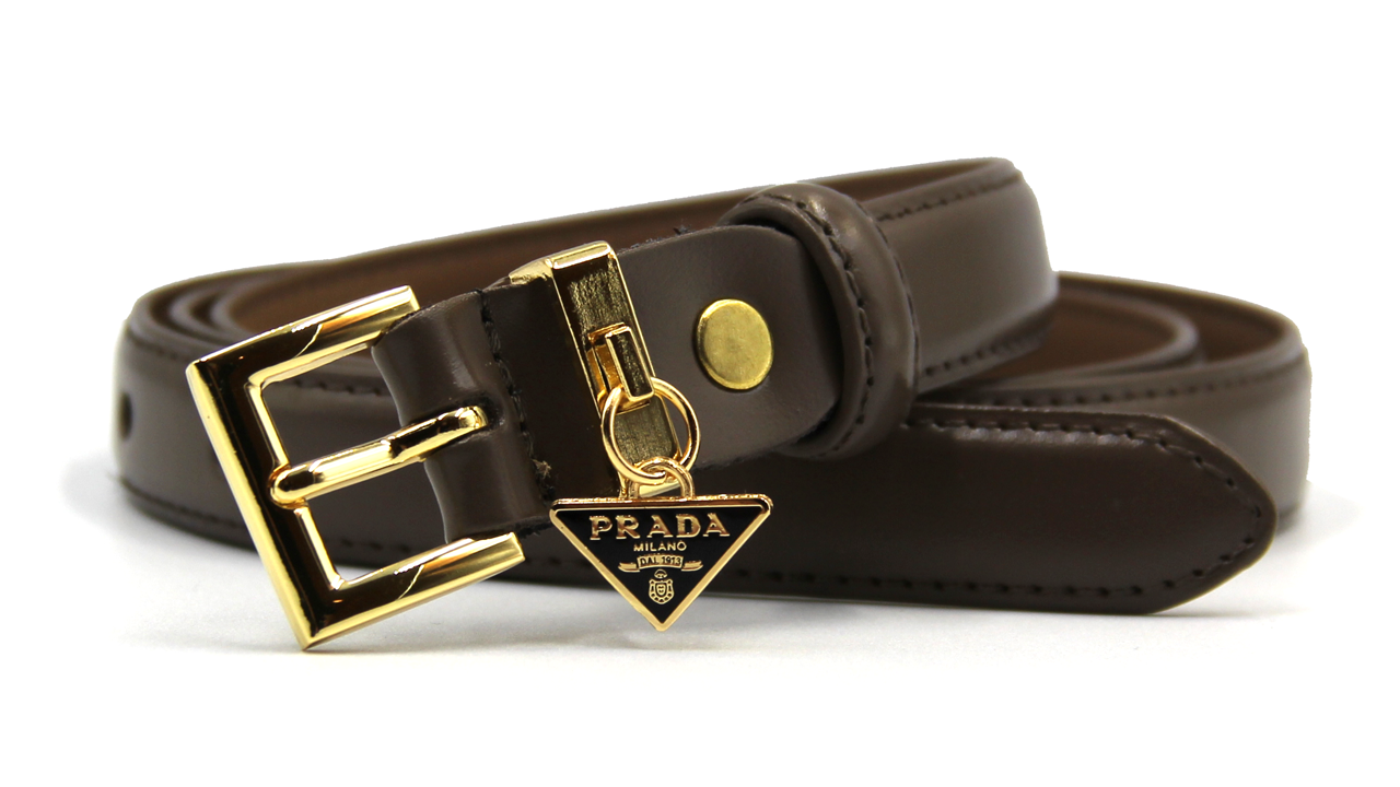 

Женский кожаный ремень PRADA Коричневый