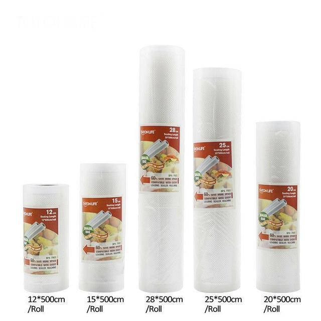 

Пакети для вакууматора (12, 15, 20, 25 або 28 см) 20 х 500см