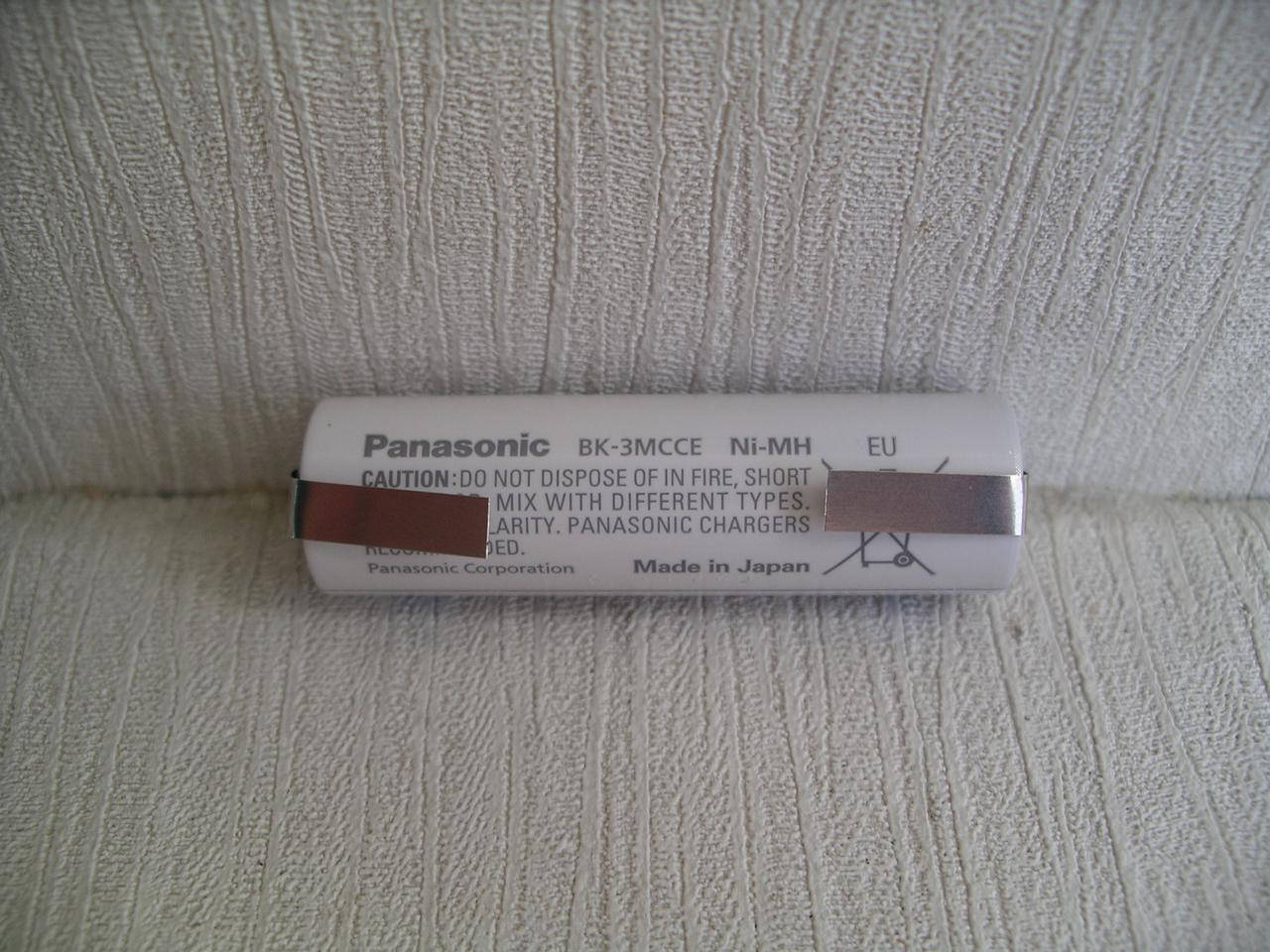 

Аккумулятор Panasonic Eneloop AA 2000mAh,Japan, с выводами под пайку U-tags
