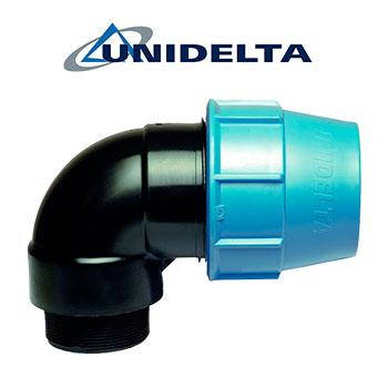 

Колено зажимное с наружной резьбой 32х1" Unidelta