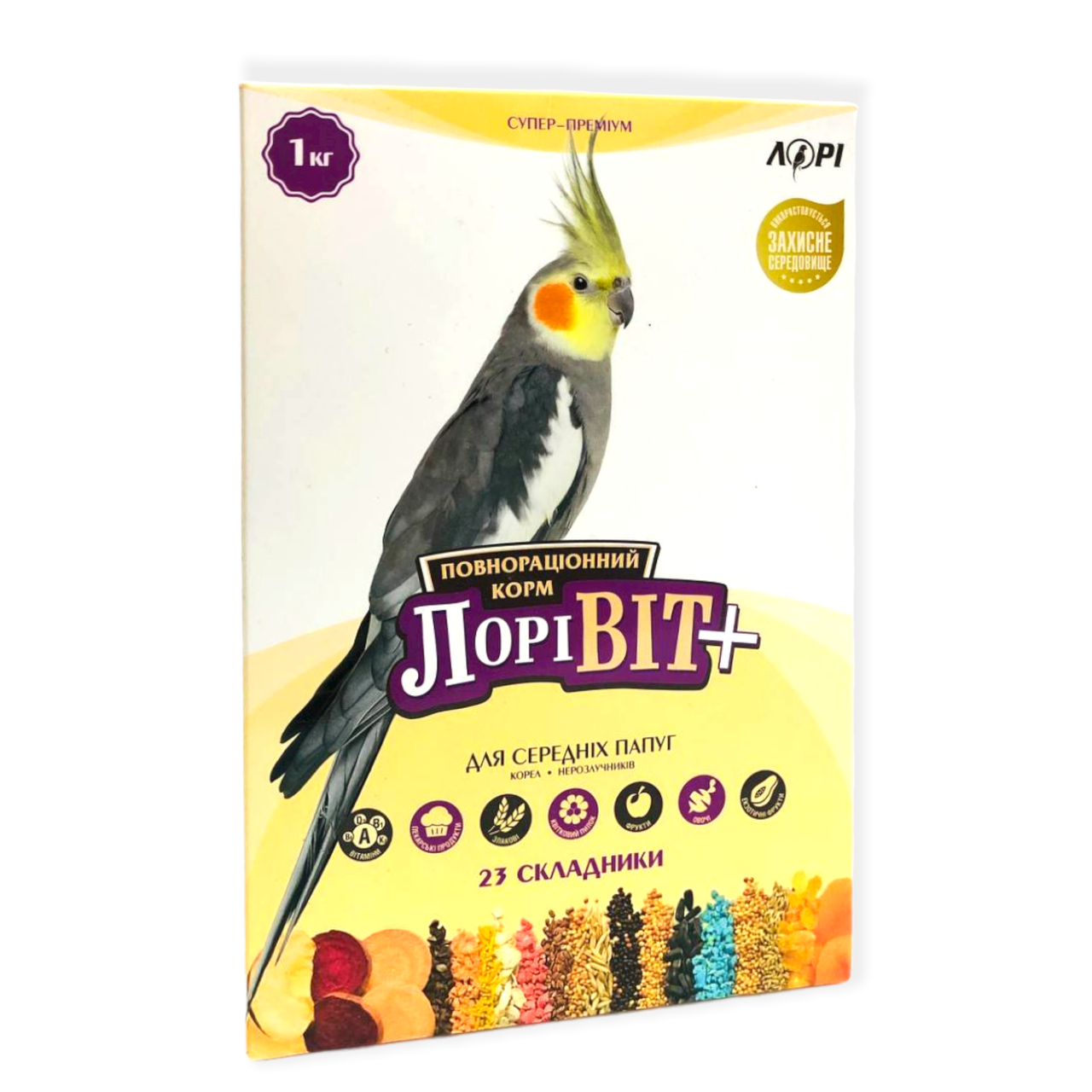 

"ЛориВит +" витаминизированный корм для средних попугаев, 1000г
