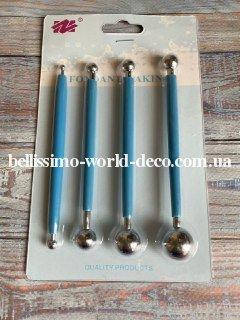 

Стеки (бульки) для работы с фоамираном, глиной, мастикой (набор 4 шт)