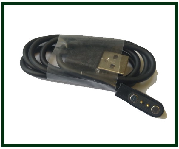 

Дата кабель для смарт часов магнитный (2 pin) 2,8mm*9mm, черный