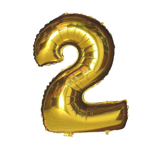 

Шар фольгированный Flexmetal цифра 2 золото 90 см
