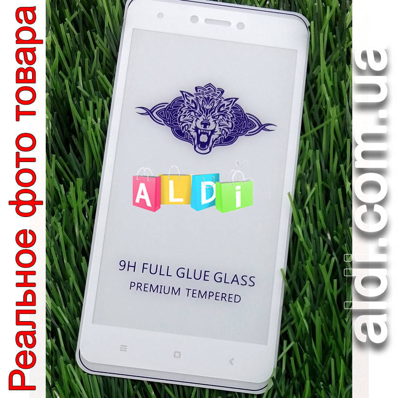 

Защитное стекло Xiaomi REDMI NOTE 4X 5D БЕЛОЕ Full Glue полное покрытие/проклейка 3D 5D 6D 9D, Белый