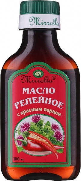 

Импорт Мирролла репейное ⭐ масло с красным перцем 100мл