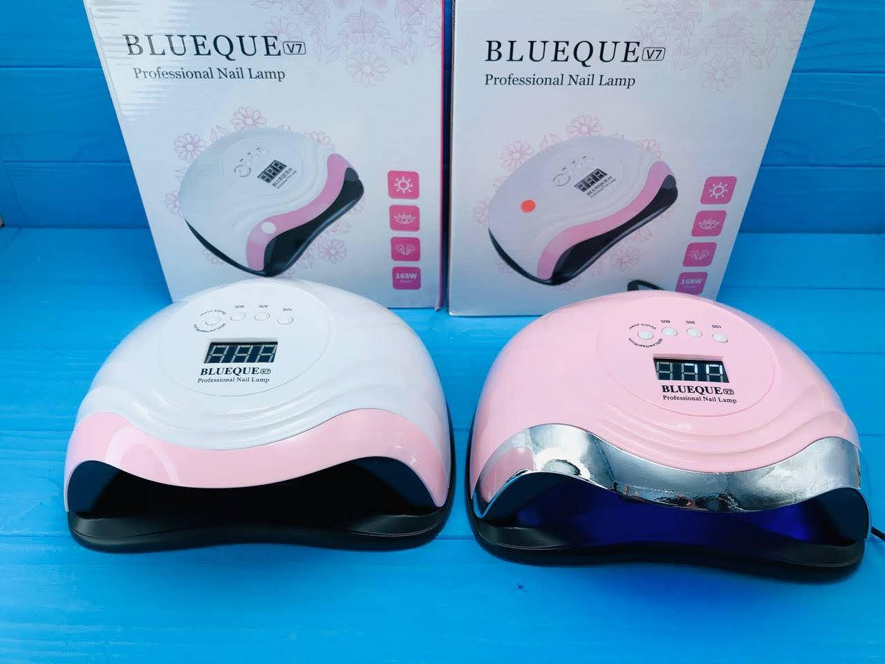 

Профессиональная UV/LED лампа BLUEQUE V7 для полимеризации ногтей, 168 Вт., Разные цвета