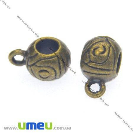 

Основа для кулона Бейл, 12х7х8 мм, Античная бронза, 1 шт (OSN-008490)