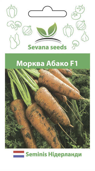 

Семена моркови Абако F1 1000 шт. ( 1.90 грамм) 1,60-1,80 фракция Seminis