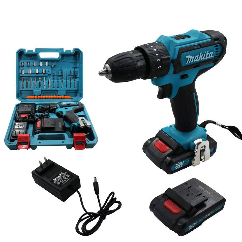 

Аккумуляторный шуруповерт Makita DF331D - 24V 5A/h + set of 24 tools