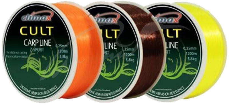 

Жилка CLIMAX CULT CARP LINE Z-SPORT fluo-yellow 0,25mm 5,8kg (1200m), Желтый