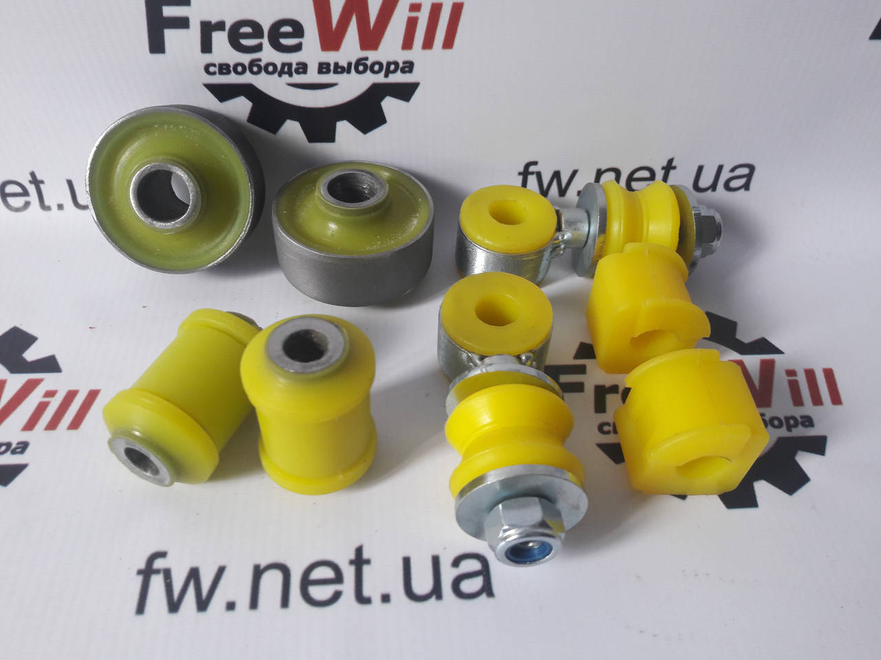 

Chery Amulet A15 комплект сайлетблоков и втулок + стойки стабилизатора из полиуретана передняя подвеска