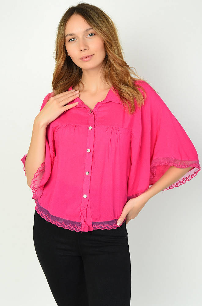 

Блуза женская малиновая 135604M, Малиновый