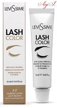 

Краска для ресниц и бровей LeviSsime LashColor. тон 7-7 светло-коричневая 15мл