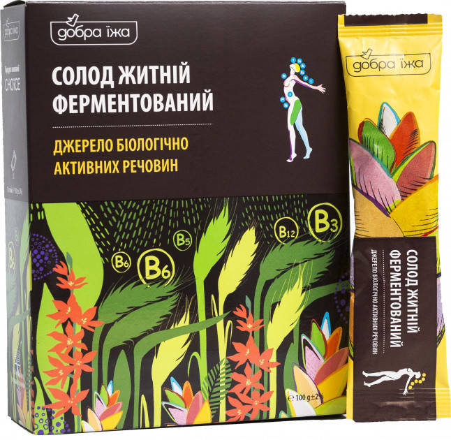 

Биодобавка Добра Їжа Солод ржаной в стиках 99100828101 100 г