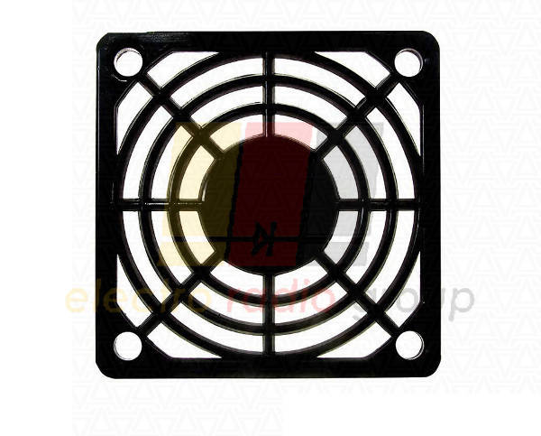 

Решетка для вентилятора 60 x 60 mm, пластиковая с фильтром ЧЕРНАЯ