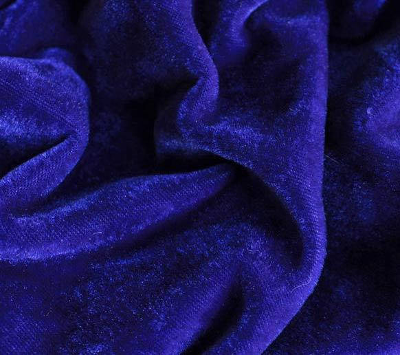 

Велюр синий электрик