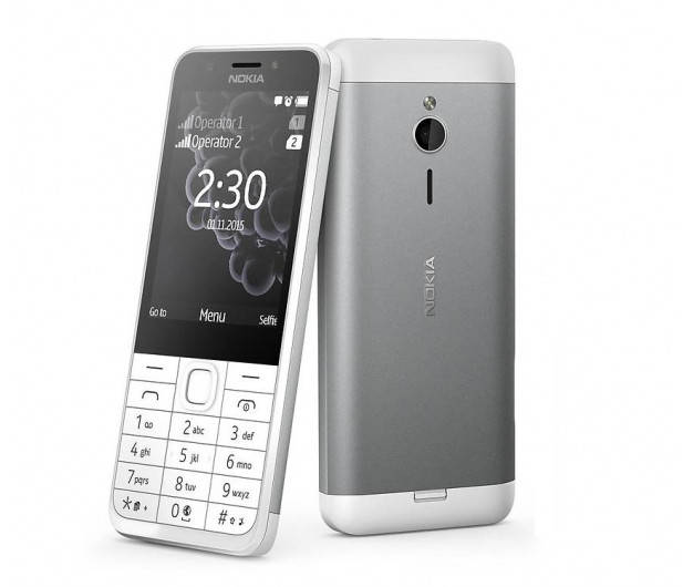 

Nokia 230 Dual SIM RM-1172 SILVER (A00026972), Серебристый