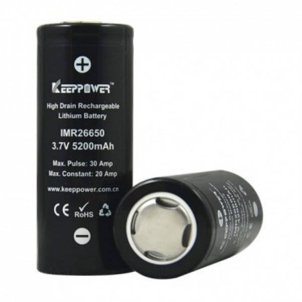 

Аккумулятор Li-ion Keeppower IMR26650-5.2