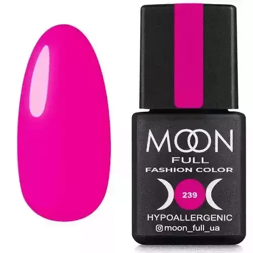 

Гель-лак Moon Full № 239 ( яркая фуксия, насыщенный розовый ), 8 мл