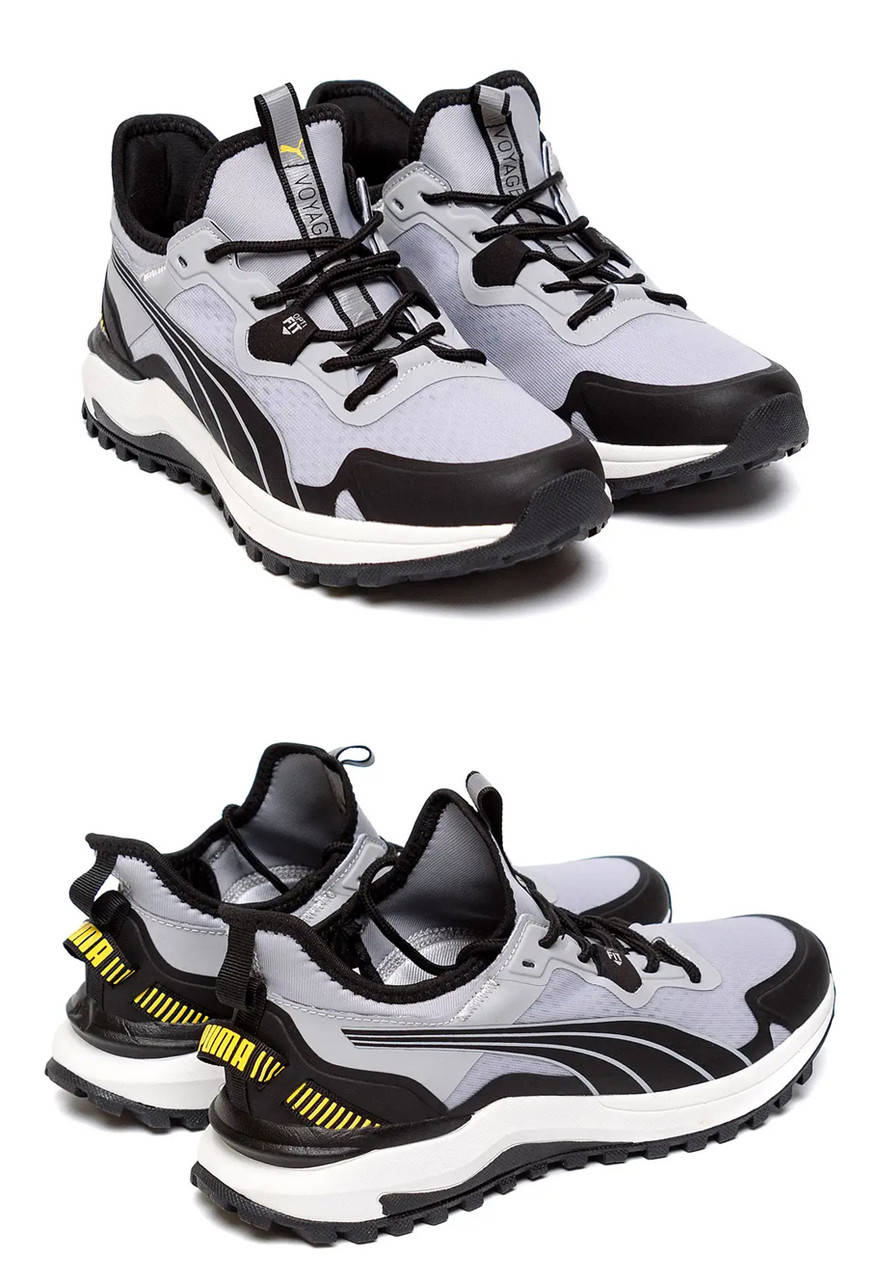 

Мужские кроссовки сетка Puma (Пума) Grey, мужские туфли текстильные, кеды серые, Мужская обувь, Серый