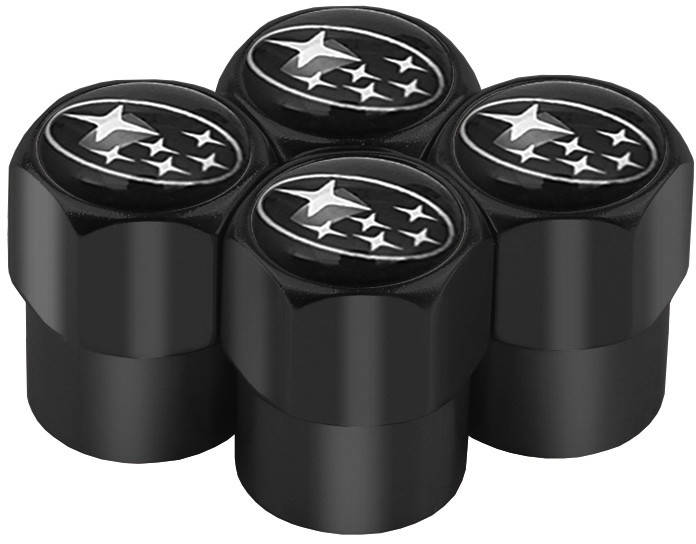 

Колпачки на Ниппель Subaru - Black (4 шт), Черный