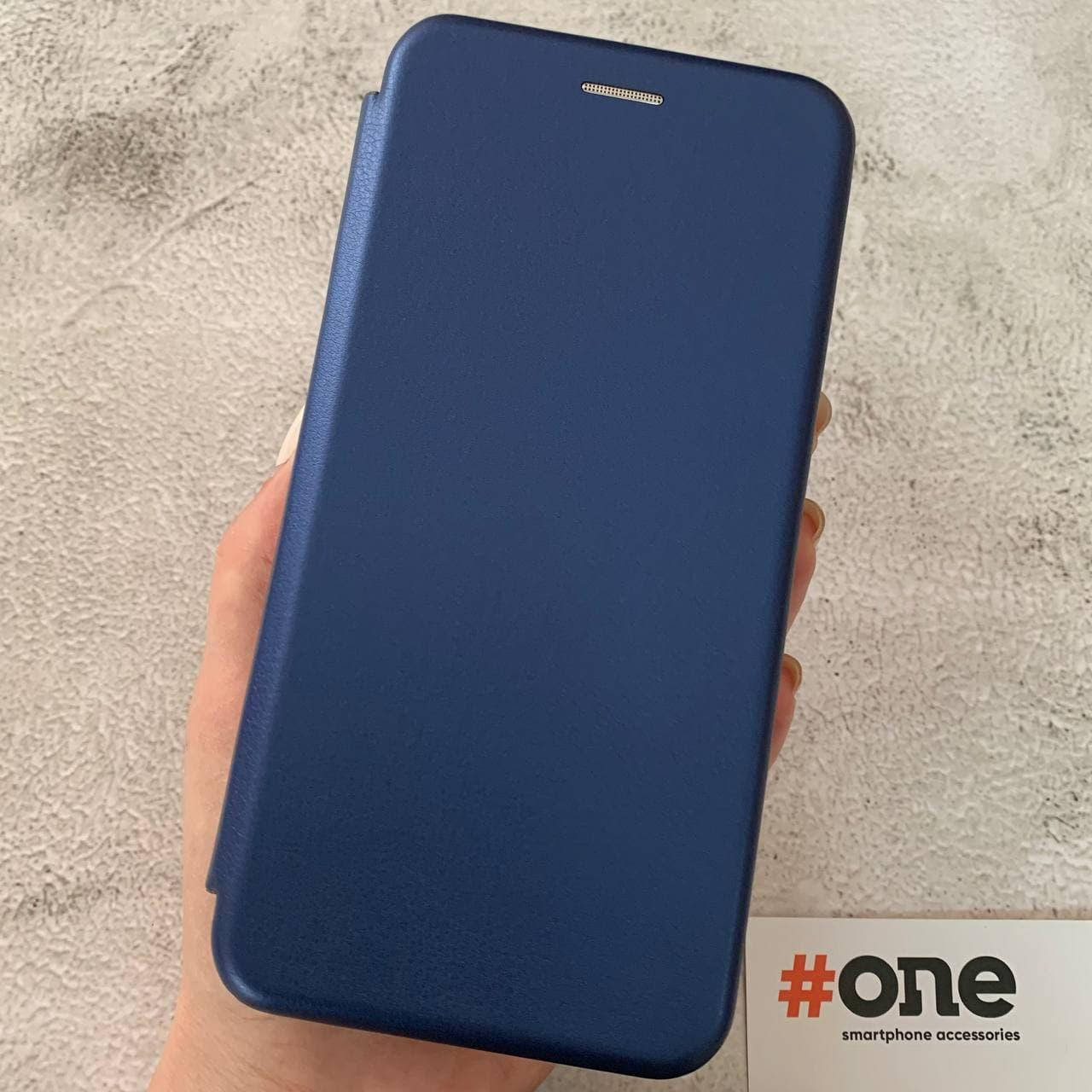 

Чехол книга для Oppo A72 с эко кожи с подставкой магнитом книжка на телефон оппо а72 синяя STN, Синий