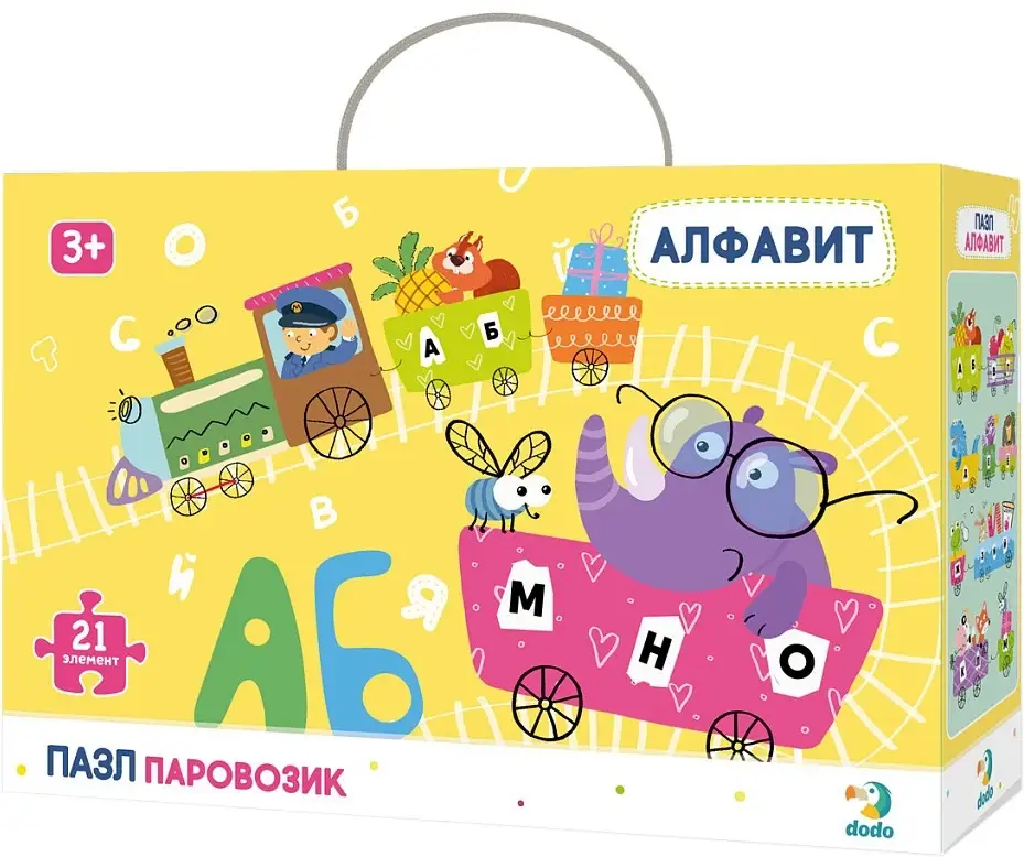 

Пазл DoDo Азбука Паровозик (русский язык) R300148, Time Toys