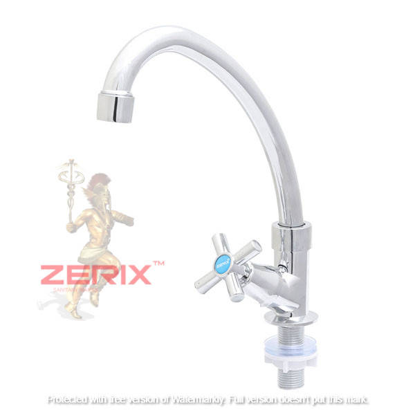 

Кран на одну воду однокран ZERIX MONO 012