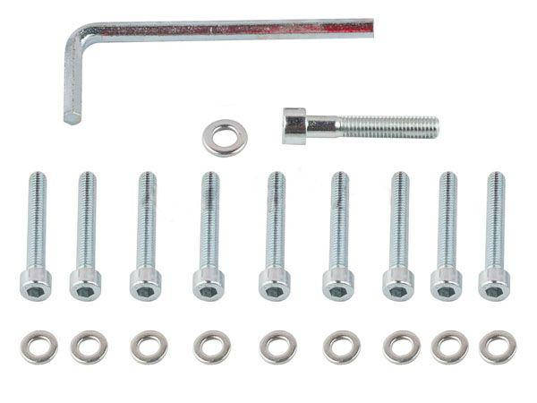 

Болты крышки вариатора 4T GY6 150 (13" колесо, шестигранный шлиц, 10шт +ключ) "SHUK"