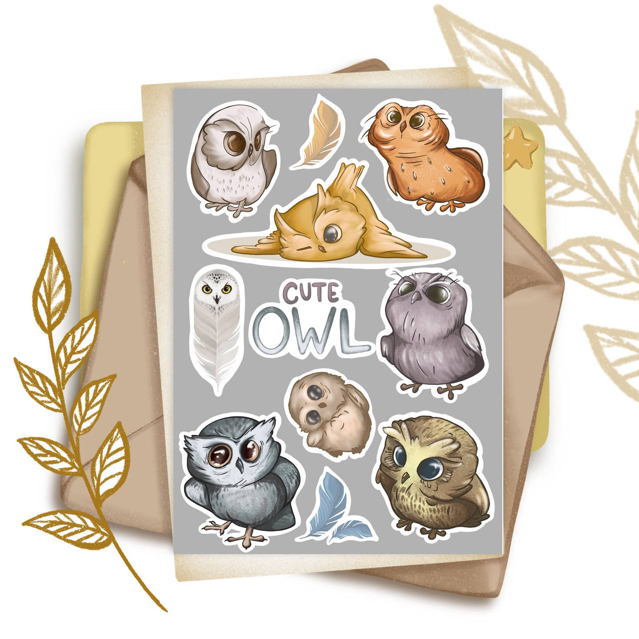 

Стикеры наклейки "Милые совы\Cute own "