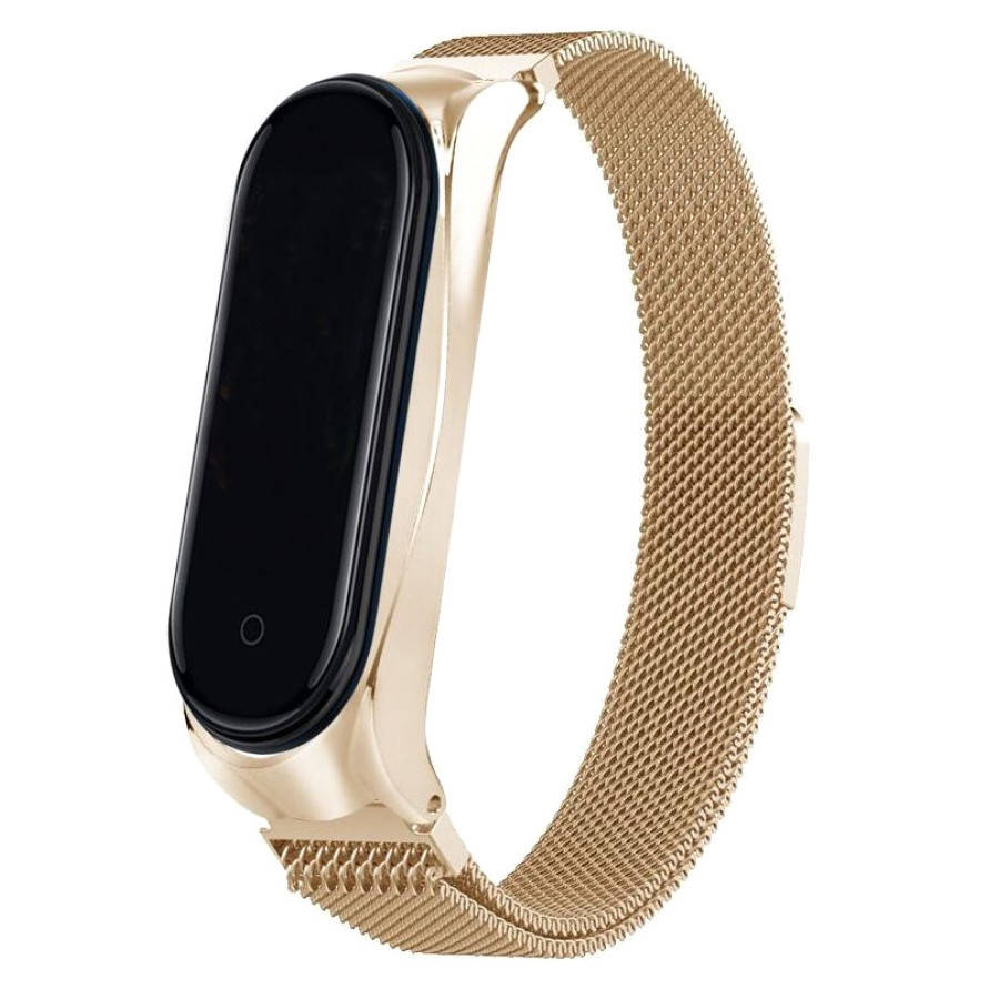 

Ремешок Миланская Петля для Xiaomi Mi Band 3/4 (Золотой)