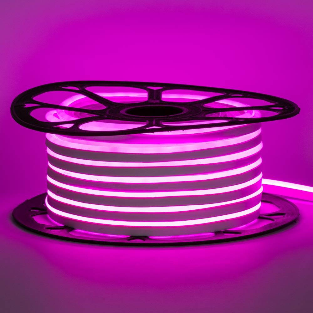

Светодиодный гибкий LED NEON 12v 6x12мм 120smd 2835 P Розовый влагостойкий AVT Professional 1м