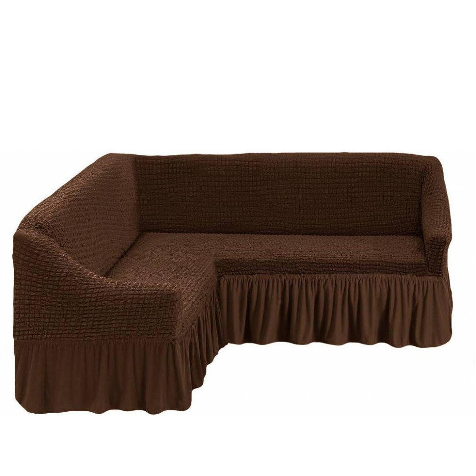 

Чехол на угловой диван Коричневый Home Collection Evibu Турция