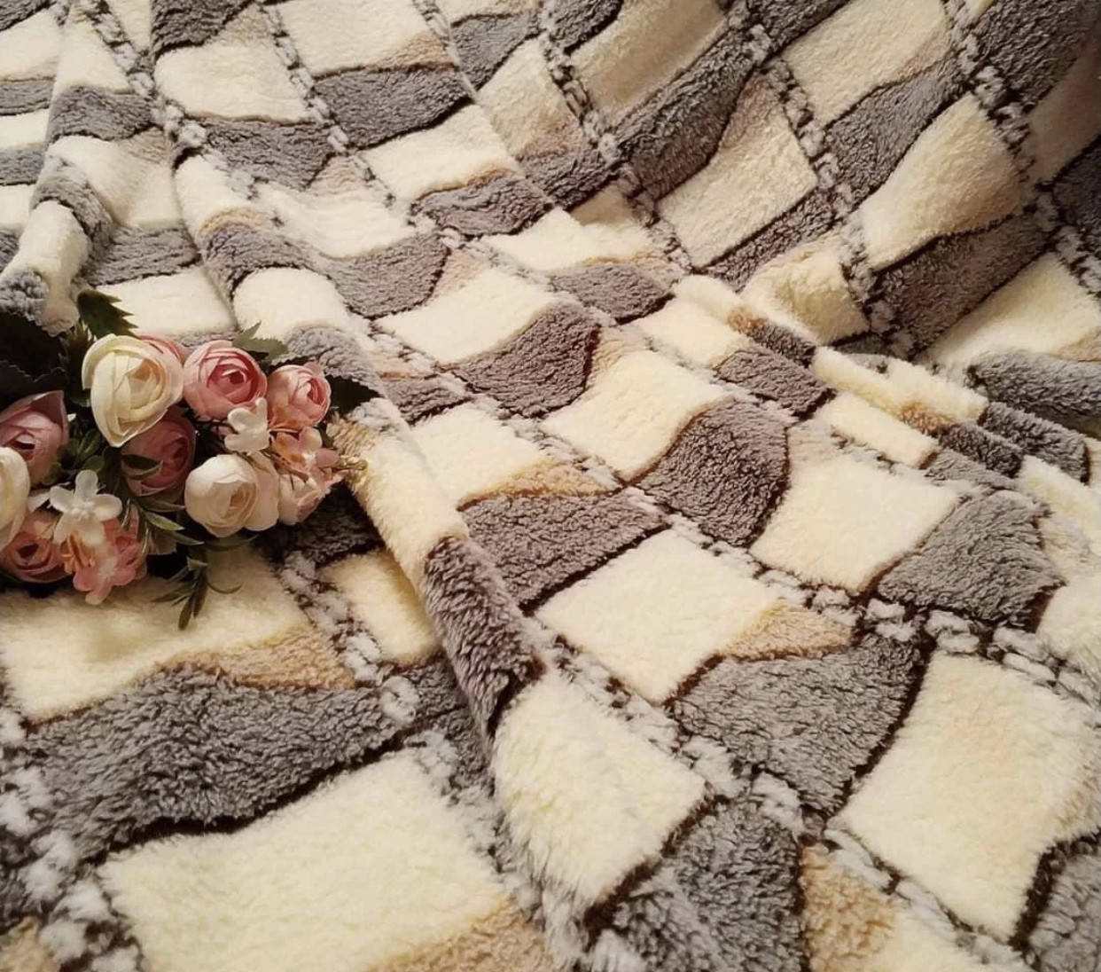 

Бамбуковый плед 200х230 Махровый плед на большую кровать Теплый махровый плед евро, Разные цвета