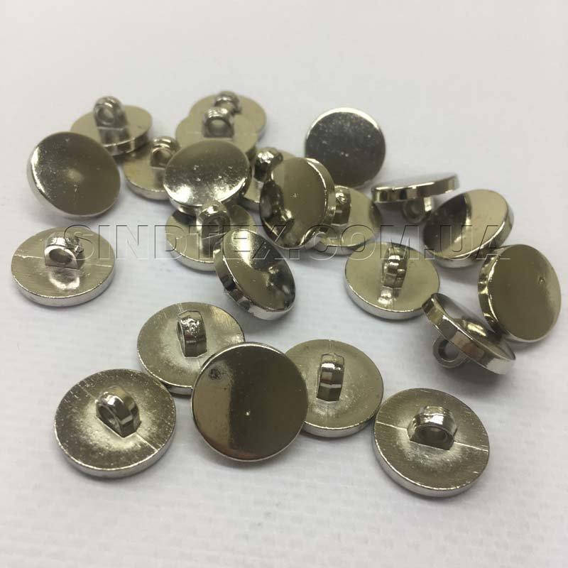 

10 шт. - Пуговицы блузочные Ø-15мм цвет серебро (1-2008-Ю-0004)