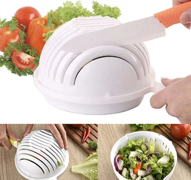 

Овощерезка для приготовления салата "Salad Cutter Bowl 3 в 1" (22SCB), Белый