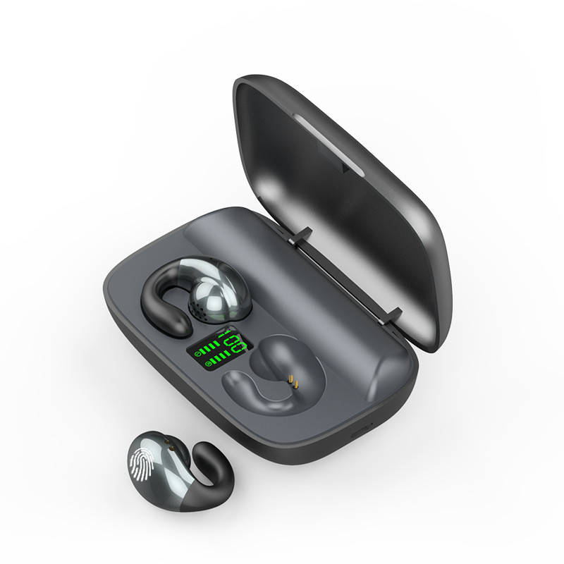 

Беспроводные bluetooth наушники True Wireless S19 с костной проводимостью звука Серые, Серый