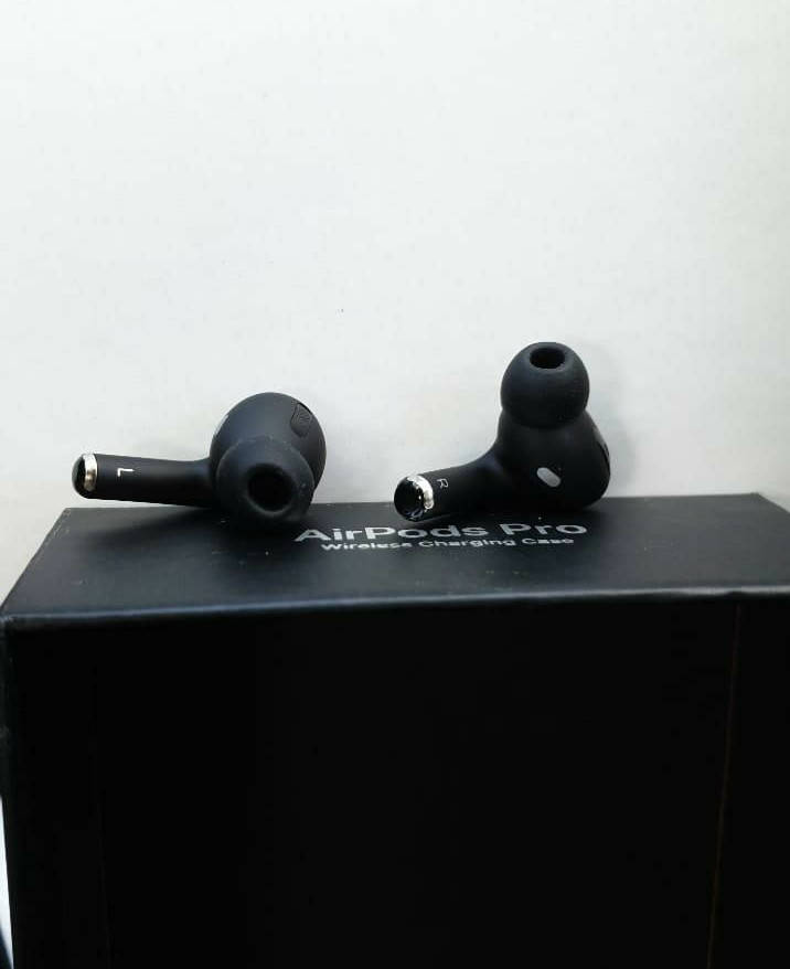 

Безпровідні навушники Аірподс про чорні, на лучшем чипе Airoha, black edition, Черный