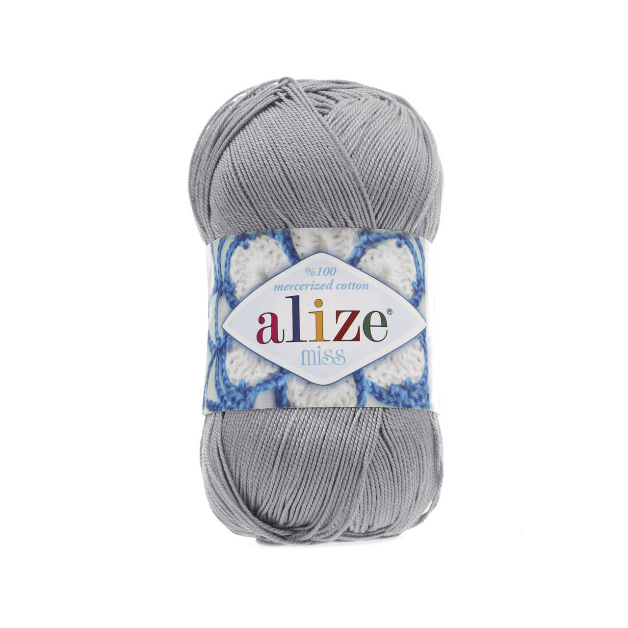 

Пряжа Alize Miss 496 серый