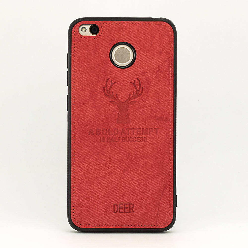 

Чехол Deer для Xiaomi Redmi 4X / 4X Pro бампер накладка Red, Красный