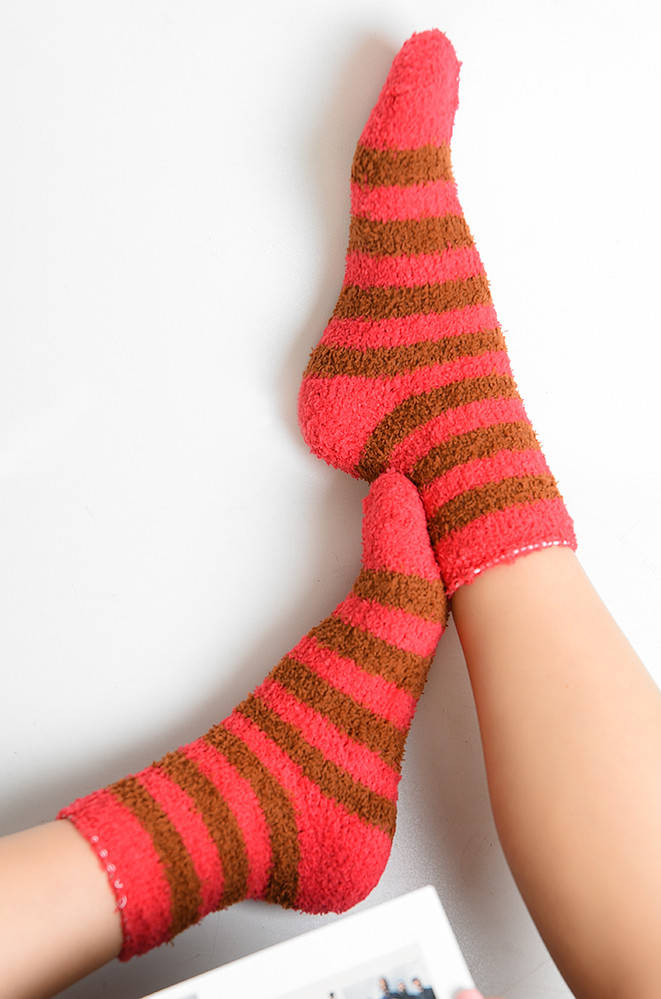 

Носки женские теплые розово-коричневые размер 35-41 ААА 139544M