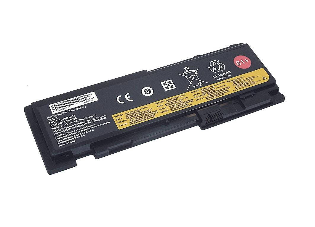 

Батарея Lenovo 45N1037 ThinkPad T420s T420si T430S T430Si, 45N1036 45N1038 45N1064 45N1065, 11.1V 4400mAh, Черный