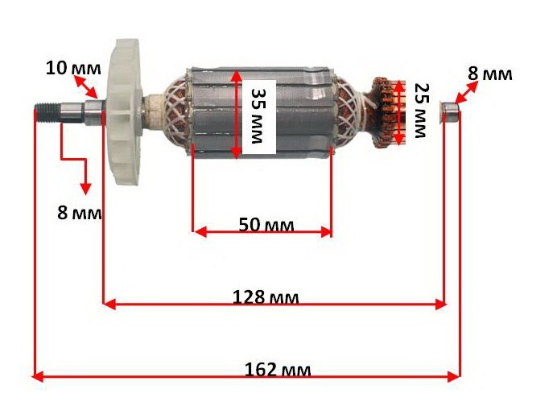 

Якорь на болгарку Intertool DT-0268