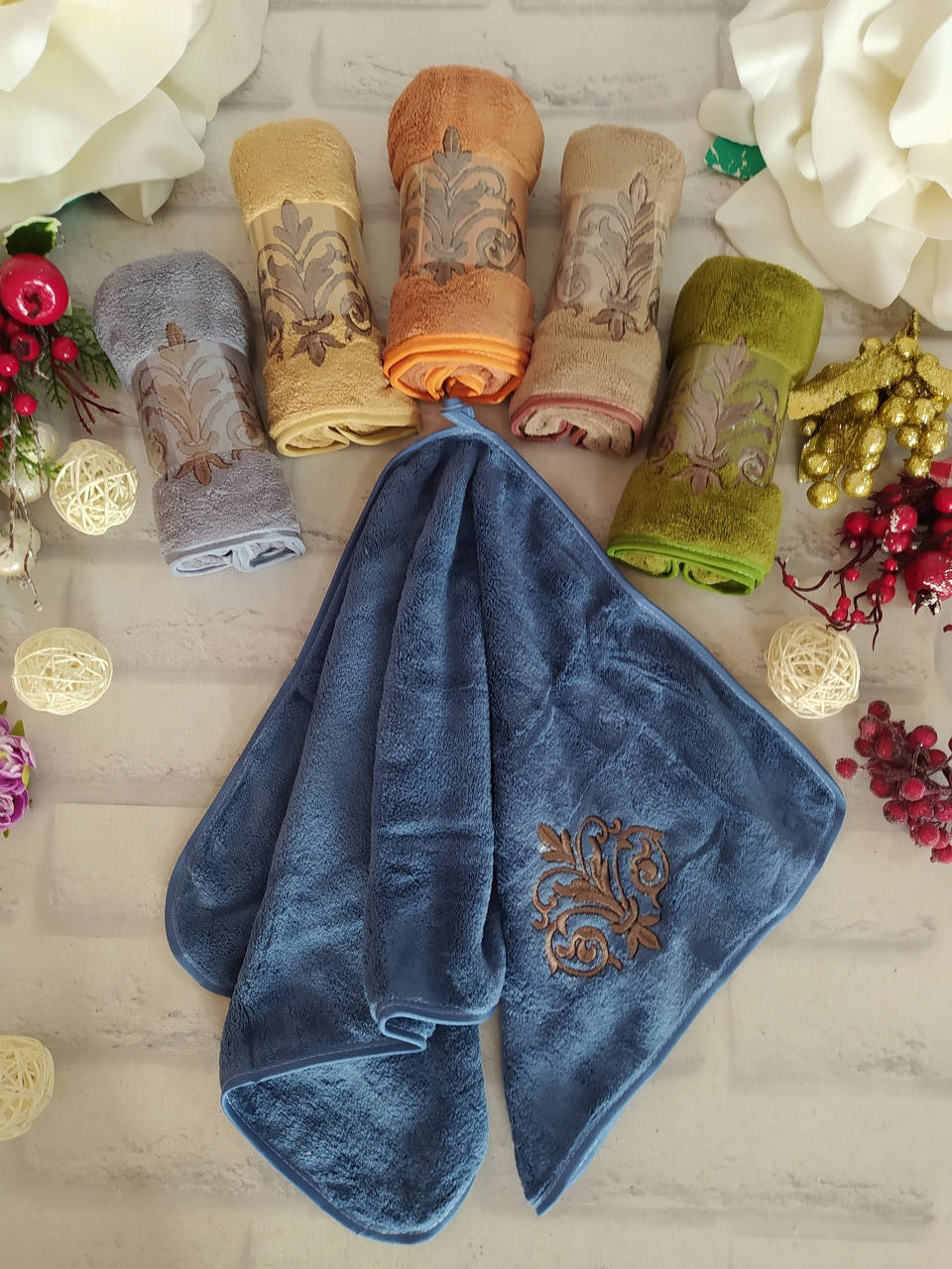 

Полотенце для кухни р. 75х35 см микрофибра с петелькой Malloory Home П 6055, Разные цвета