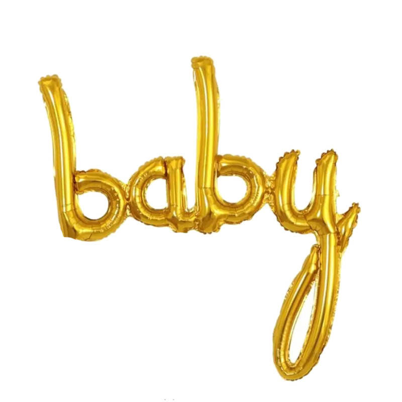 

Фольгированный шар надпись Baby золото 40" Китай в упаковке
