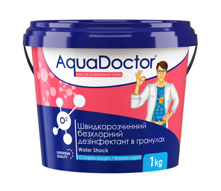 

Дезинфектант на основе активного кислорода AquaDoctor Water Shock О2, 1кг